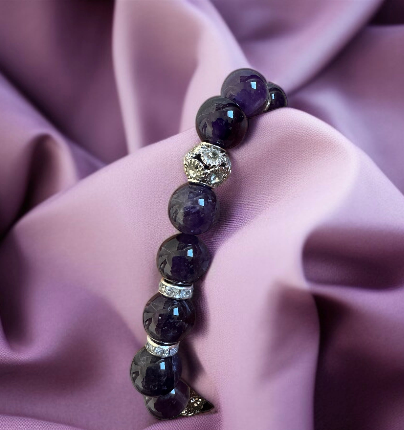 Amethyst Necklace 10mm