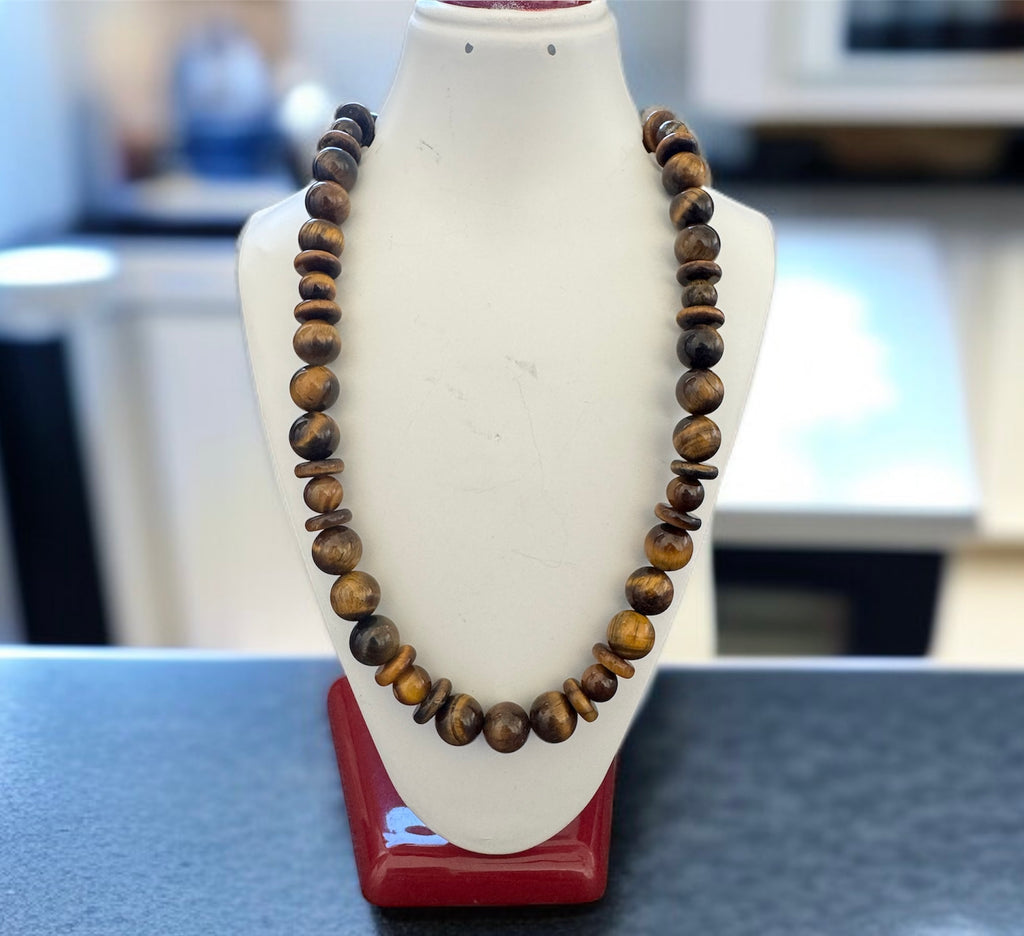Tiger Eye Mixed Cut Necklace