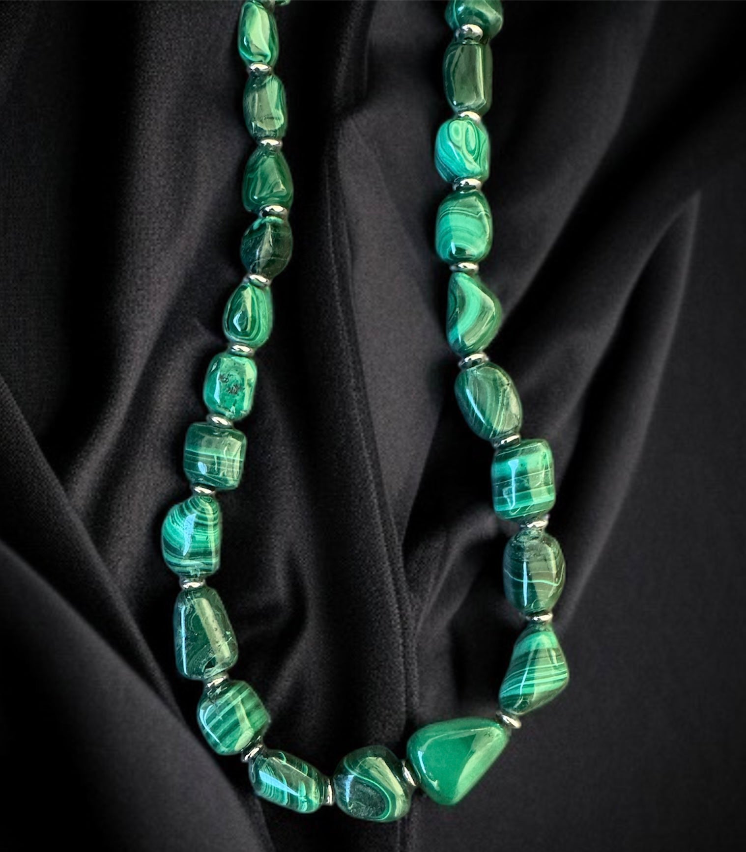 Malachite Tumble Necklace