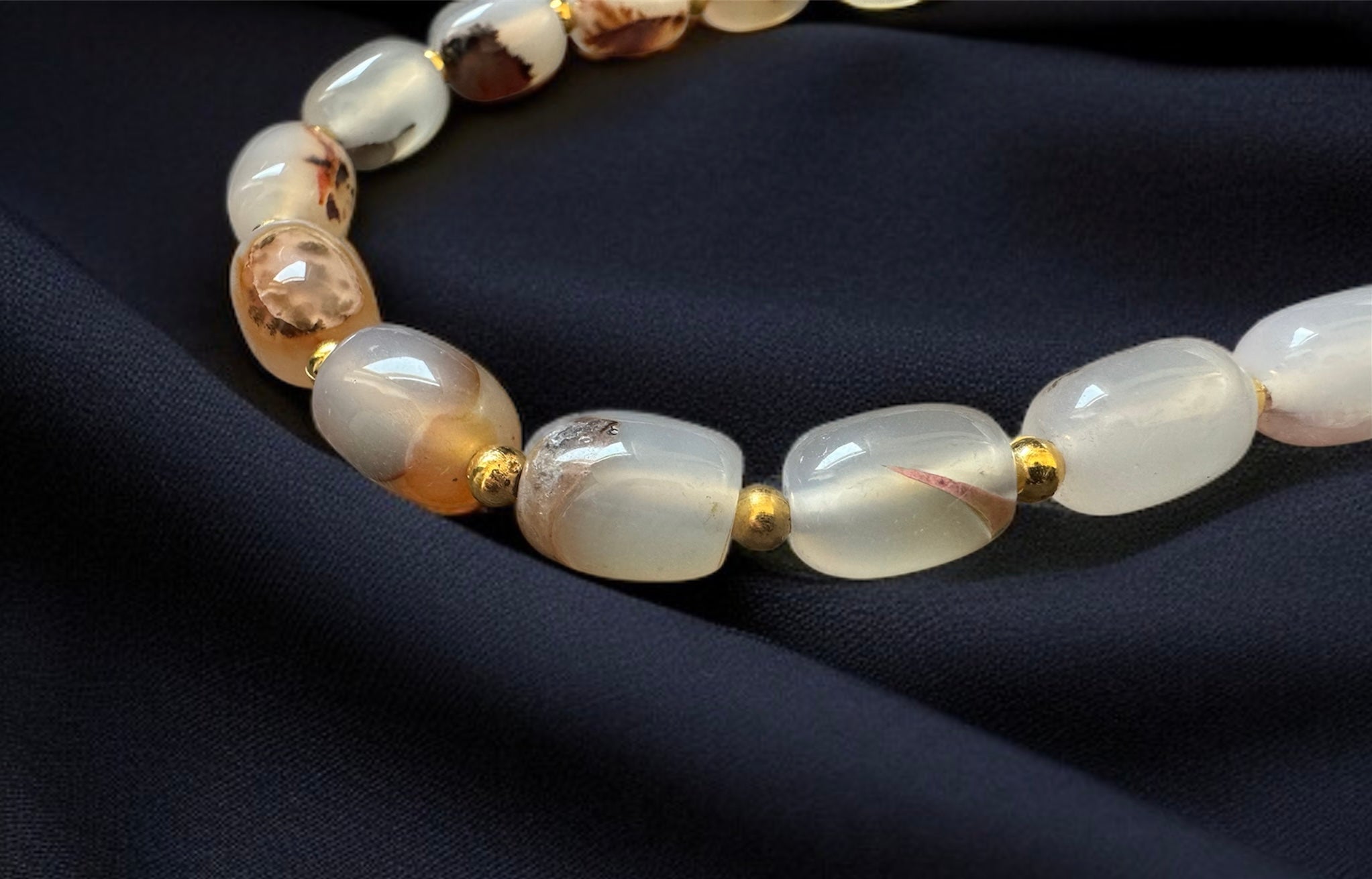 White Agate Necklace
