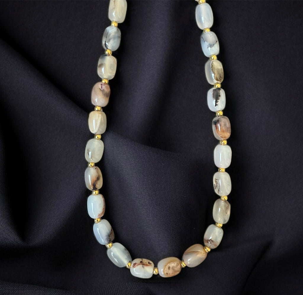 White Agate Necklace