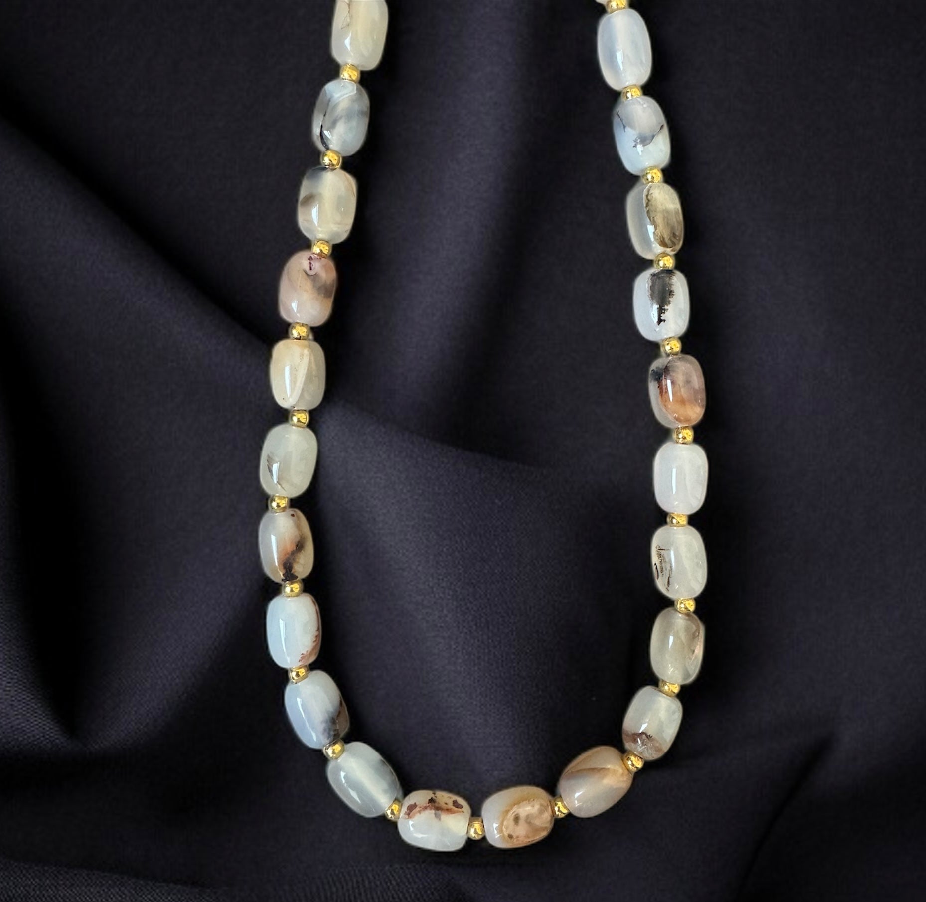White Agate Necklace