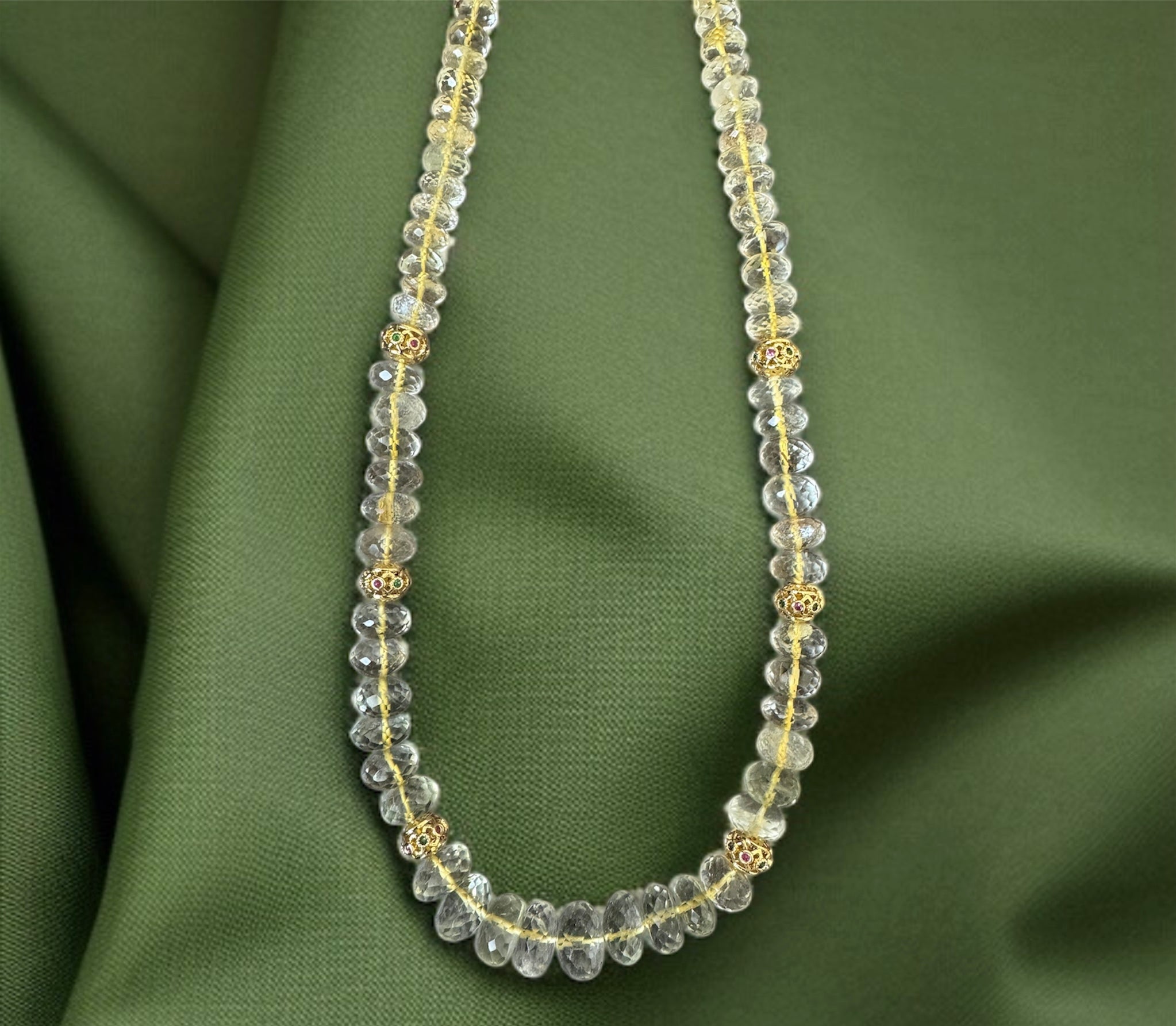 Citrine Faceted Necklace
