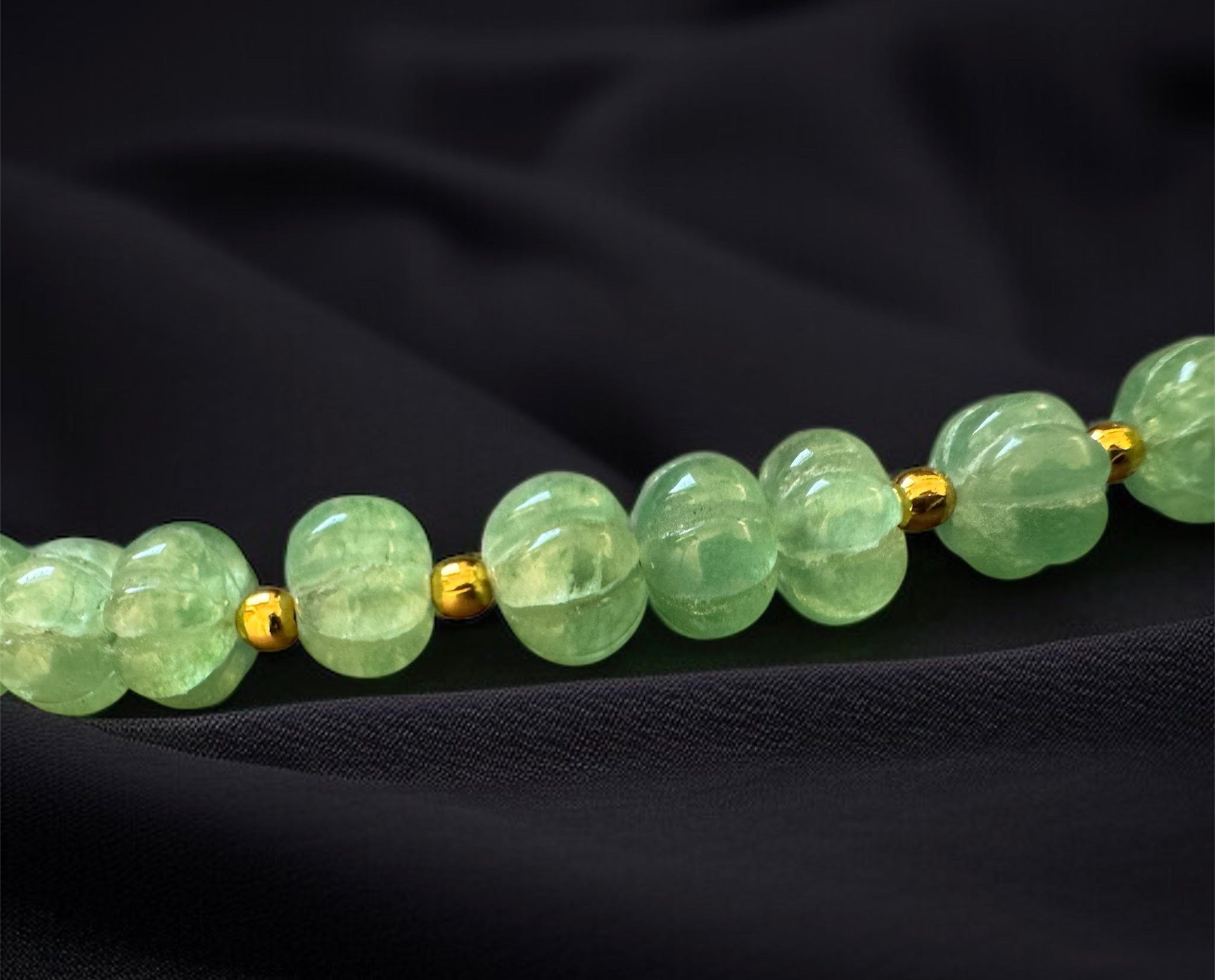 Green Strawberry Melon Cut Necklace