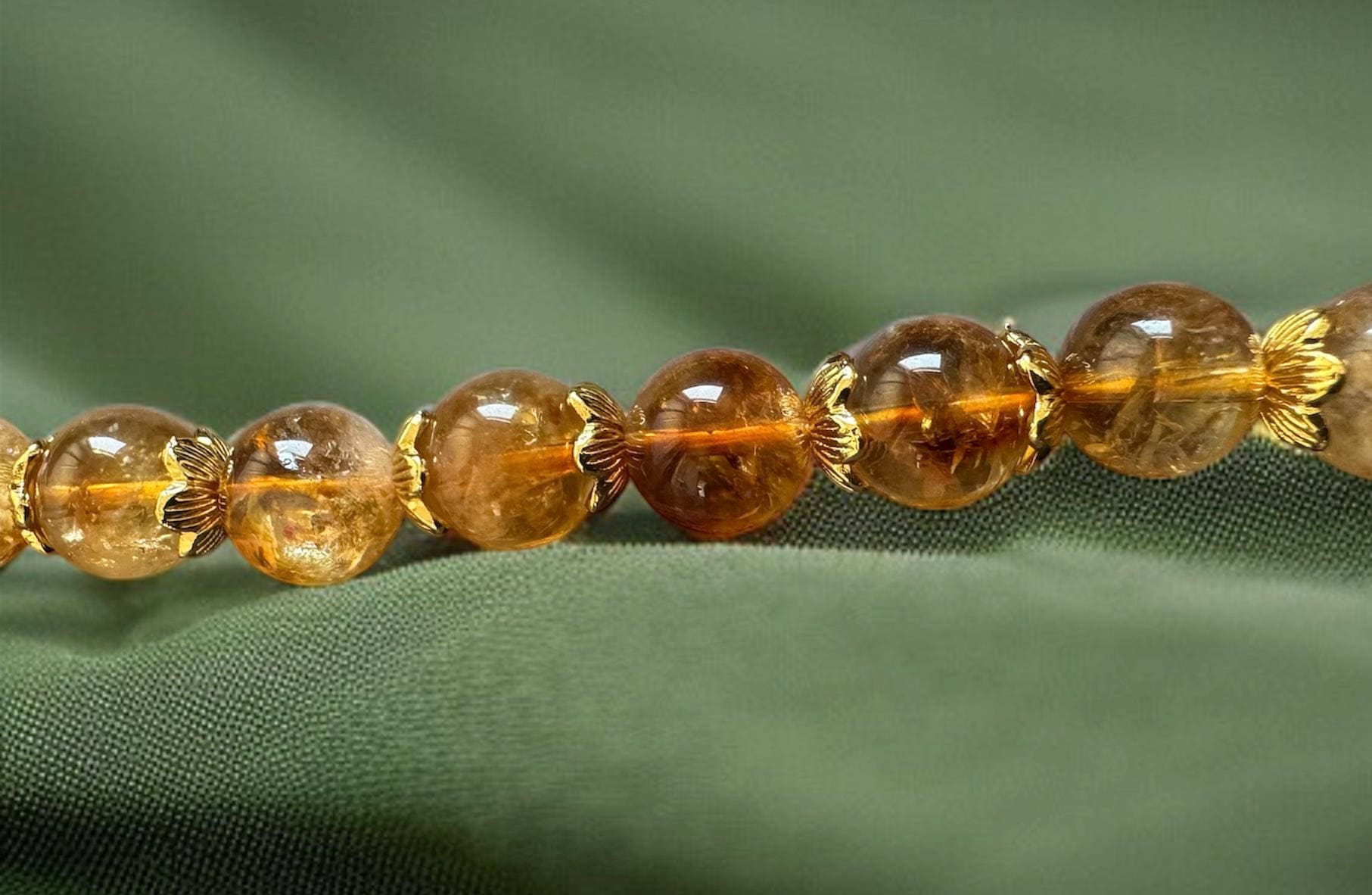 Citrine Necklace 10mm