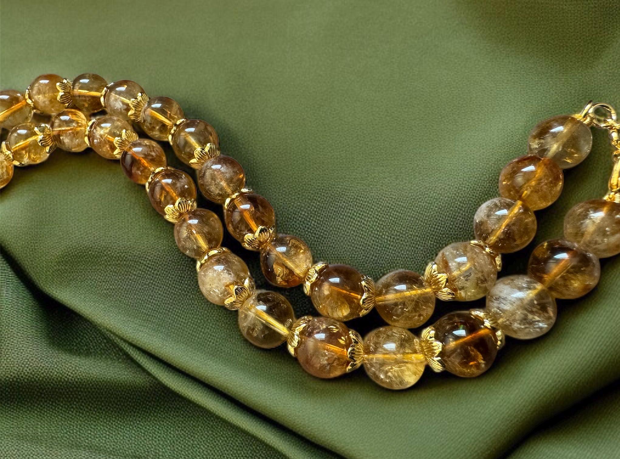 Citrine Necklace 10mm