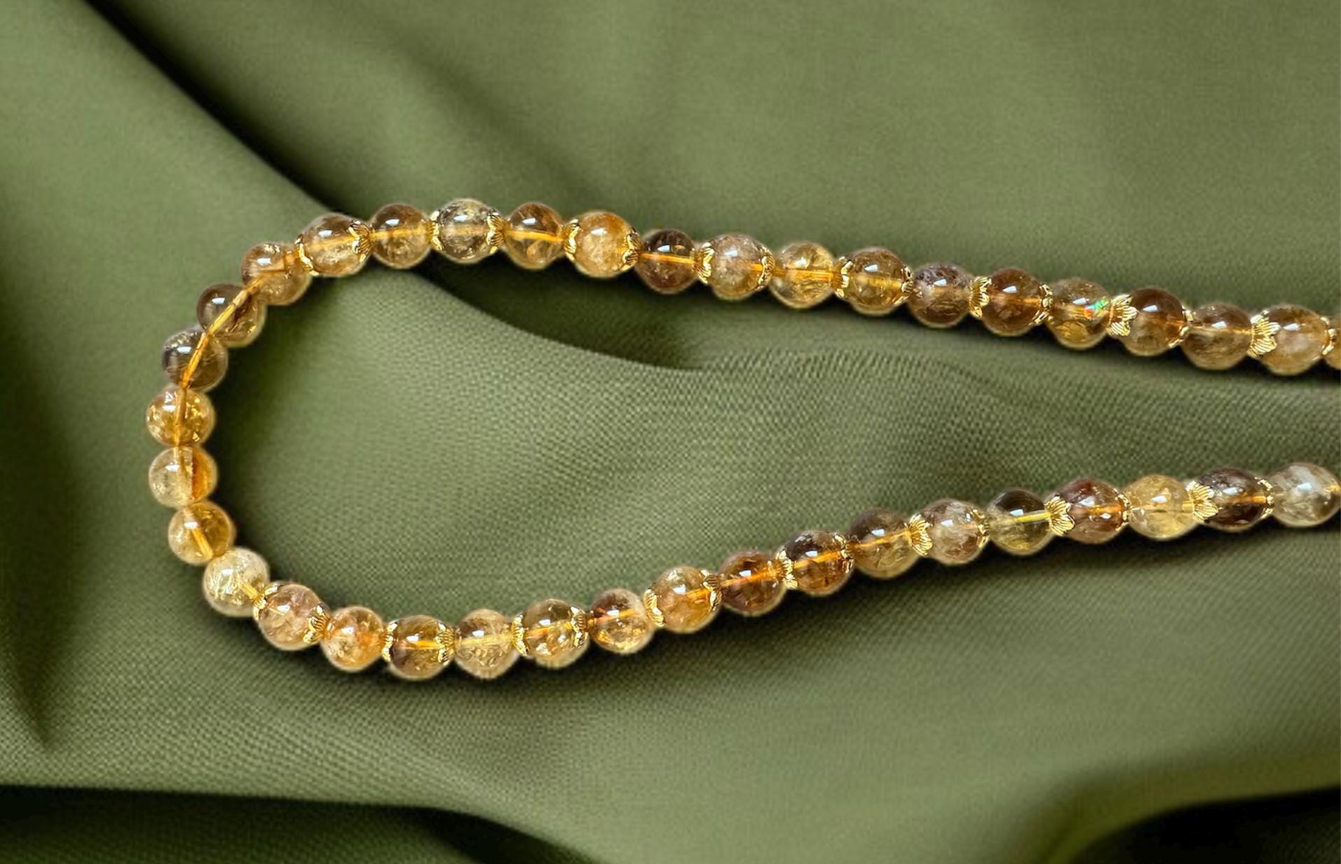 Citrine Necklace 10mm