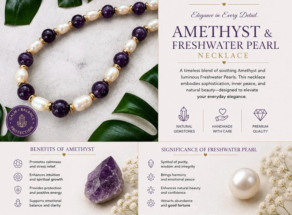 Amethyst & Freshwater Pearl Necklace