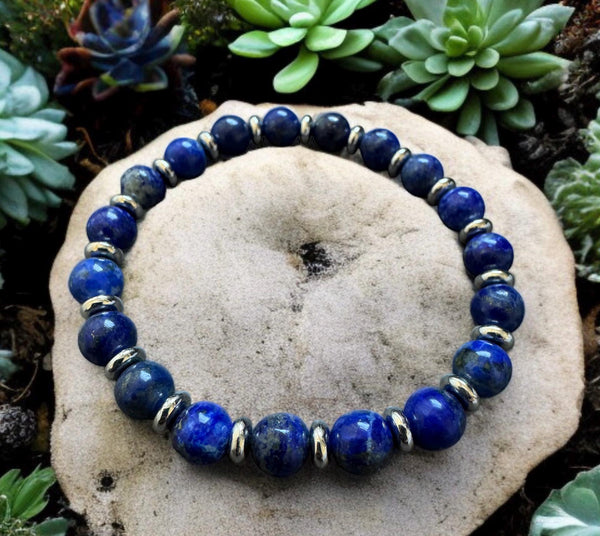 Lapis Lazuli Stretch Bracelet 8mm
