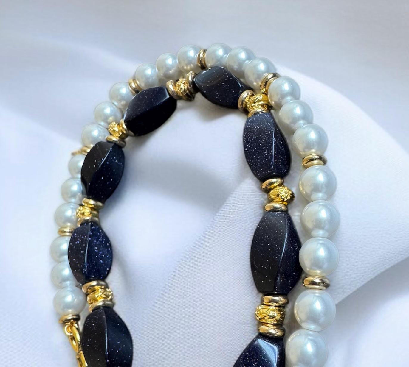 Two Way Pearl & Sandstone Necklace