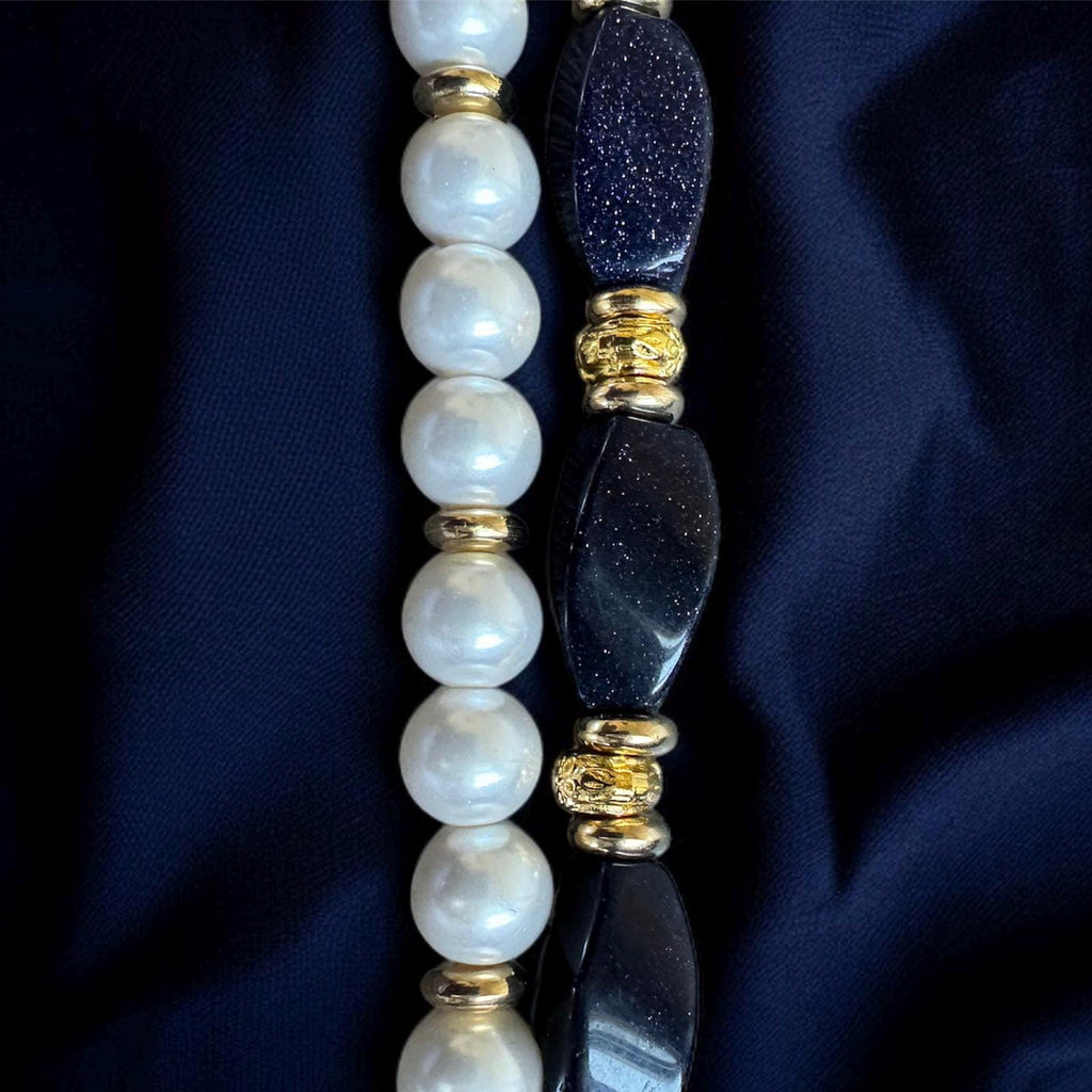Two Way Pearl & Sandstone Necklace