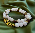 Rose Quartz & Red Jade Necklace
