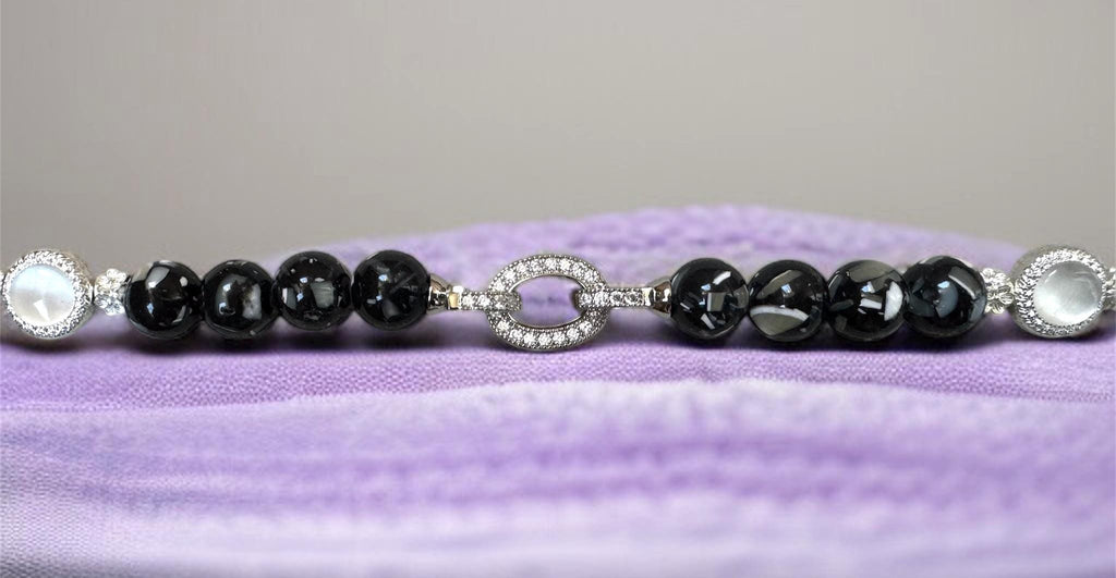 Black Agate Statement Necklace