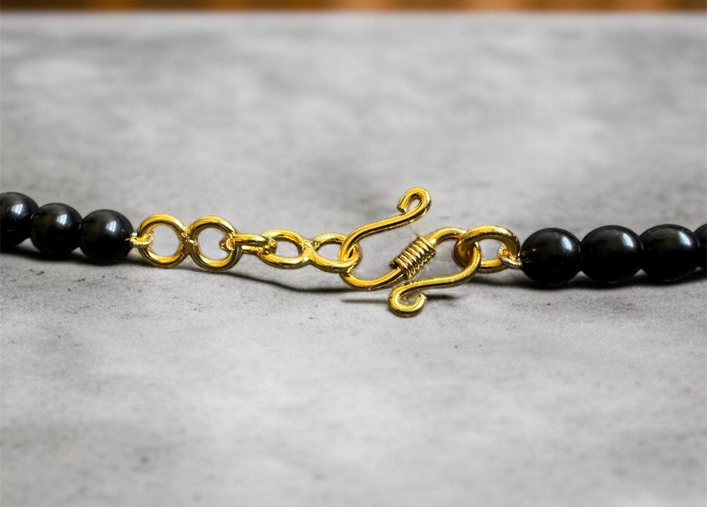Moonstone & Black Shell Pearl Necklace