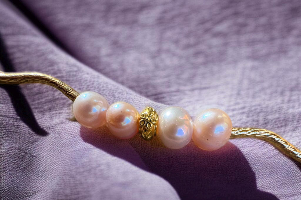 Peach Freshwater Pearl Necklace