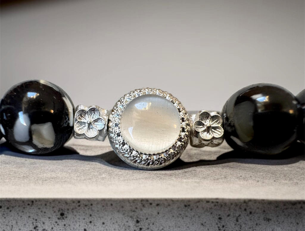 Black Agate Statement Necklace