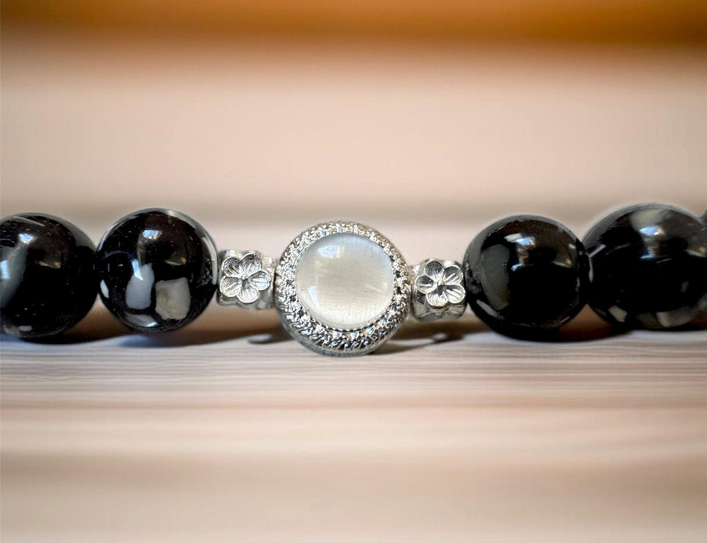 Black Agate Statement Necklace