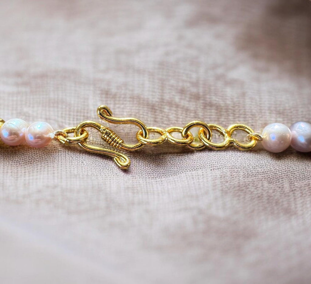 Peach Freshwater Pearl Necklace