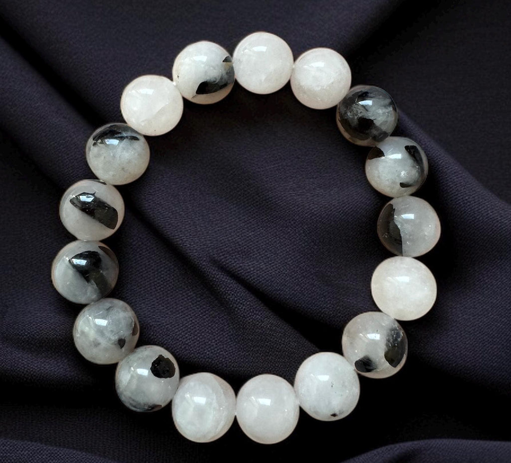 Black Rutile Quartz Stretch Bracelet