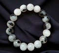 Black Rutile Quartz Stretch Bracelet