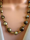 Golden Baroque Freshwater Pearl Necklace